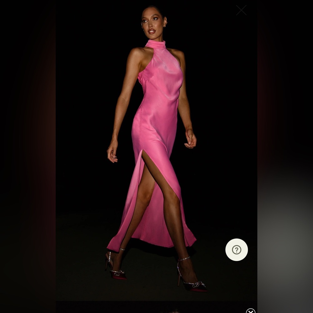 MESHKI NWT Claire Satin backless dress… XS